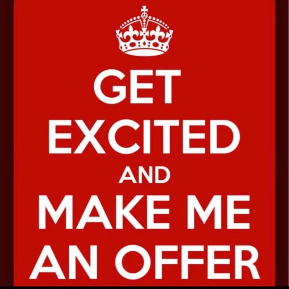 Offers and bundles are welcomed.